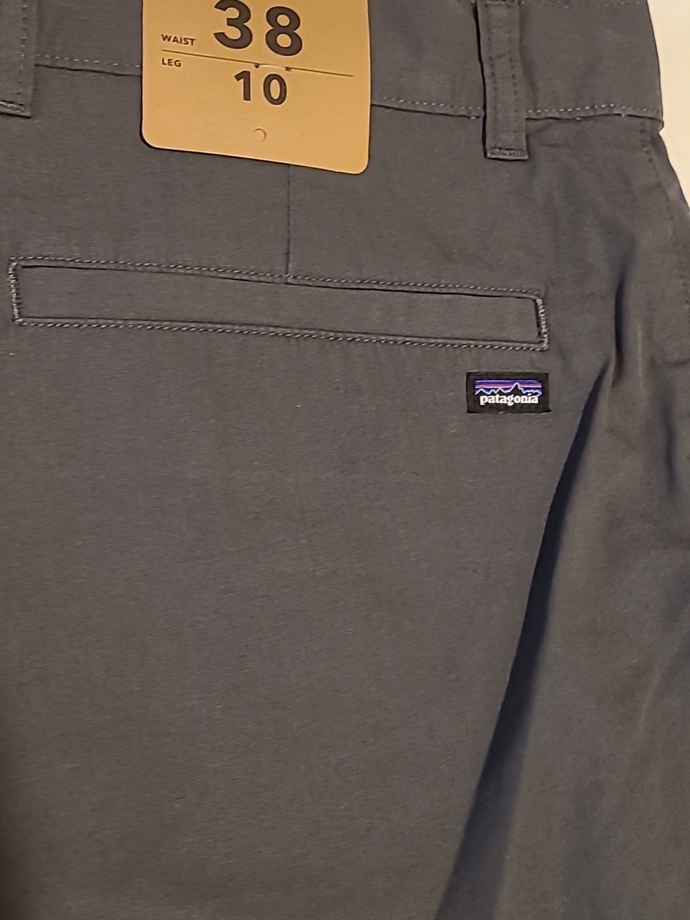 Patagonia Worn Wear Organic Cotton Shorts, Grey, Size 38 X 10